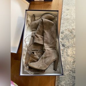 Stuart Weitzman Grey Highland Boots